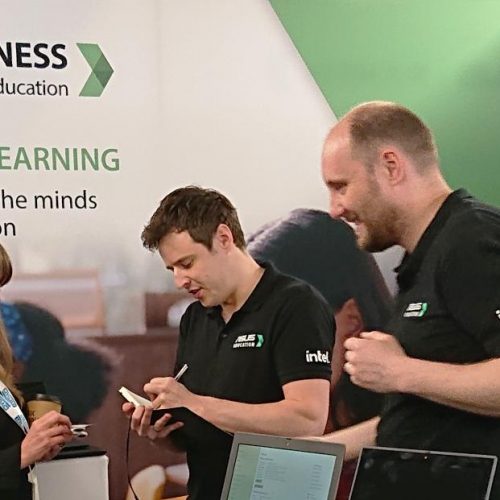 Education Technology Specialists Exhibiting at an ICT For Education Conference